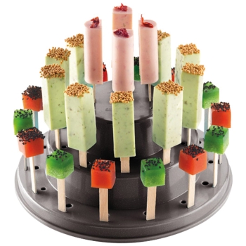 PRESENTOIR SUCETTES - FOND BLANC- CAPACITE 27 SUCETTES
